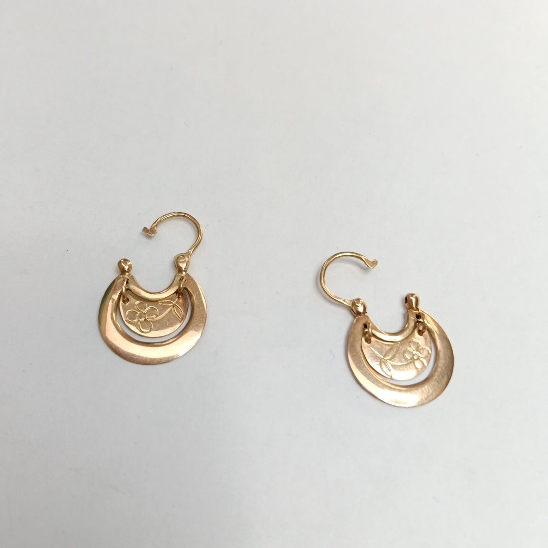 ARETES PAR ORO 10 K 2,10 GRMS (SEMINUEVO)