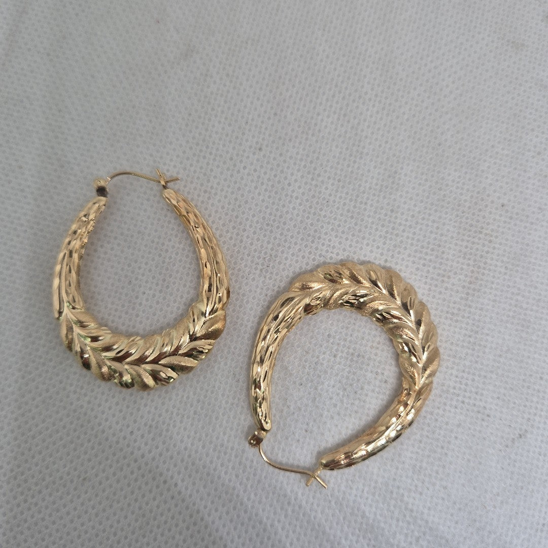 ARRACADAS PAR ORO 14 K 5.2 GRMS (SEMINUEVO)