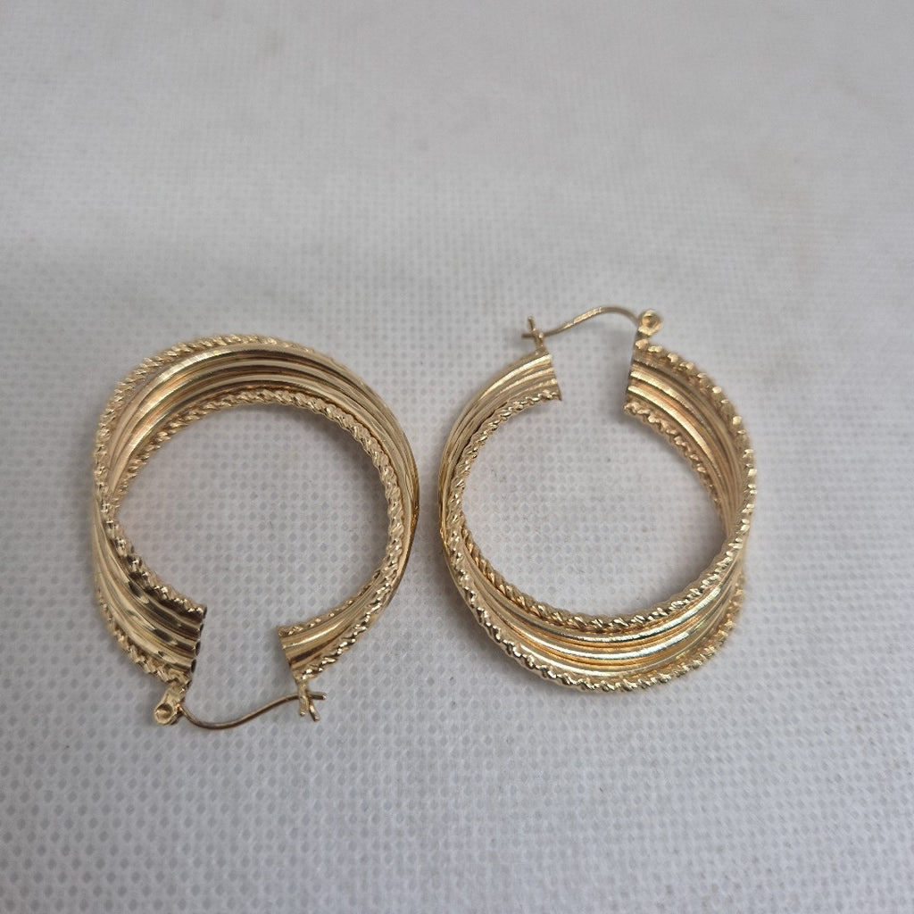 ARRACADAS PAR ORO 14 K 6.8 GRMS (SEMINUEVO)