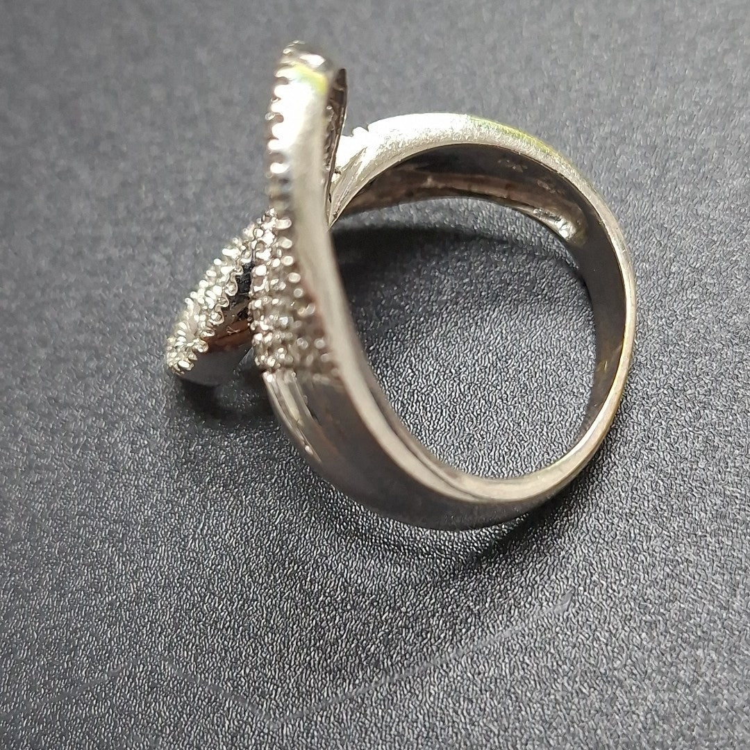 ANILLO ORO, ORO BLANCO 14 K 7.6 GRMS (SEMINUEVO)