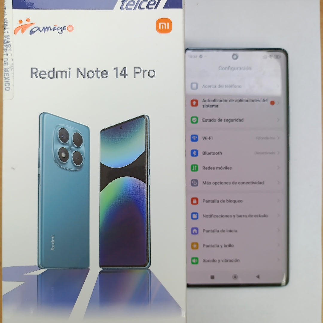 CELULAR XIAOMI REDMI NOTE 14 PRO 24116RACCG (2024) 256 GB 8 GB RAM (SEMINUEVO)