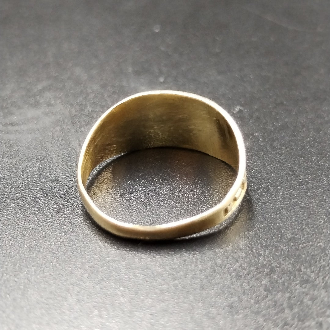 ANILLO DE GRADUACIÓN ORO 10 K 1.9 GRMS (SEMINUEVO)