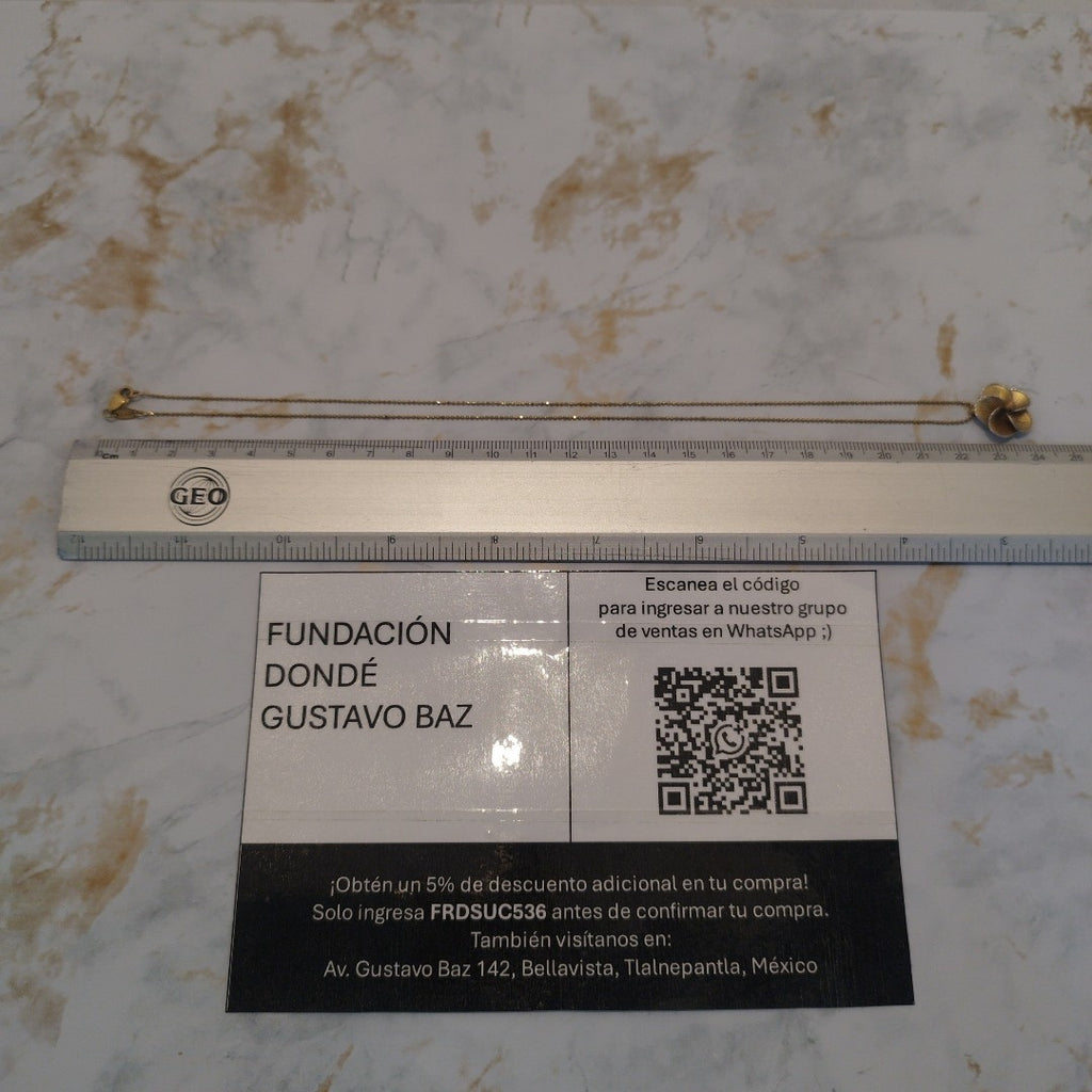 CADENA, DIJE ORO 14 K 3.2 GRMS (SEMINUEVO)