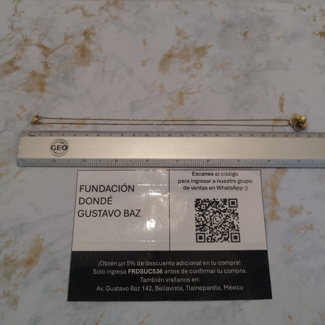 CADENA, DIJE ORO 14 K 3.2 GRMS (SEMINUEVO)