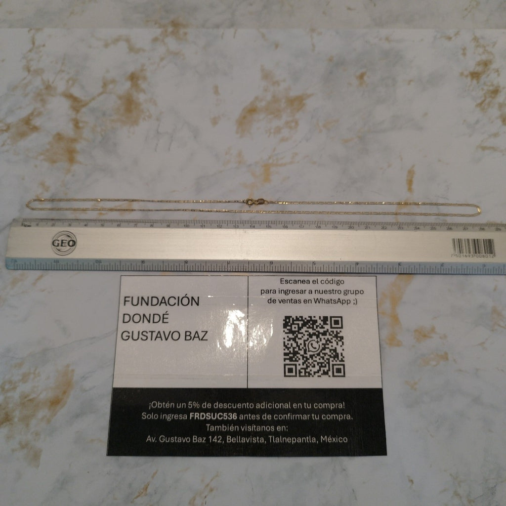 CADENA ORO 14 K 1.8 GRMS (SEMINUEVO)