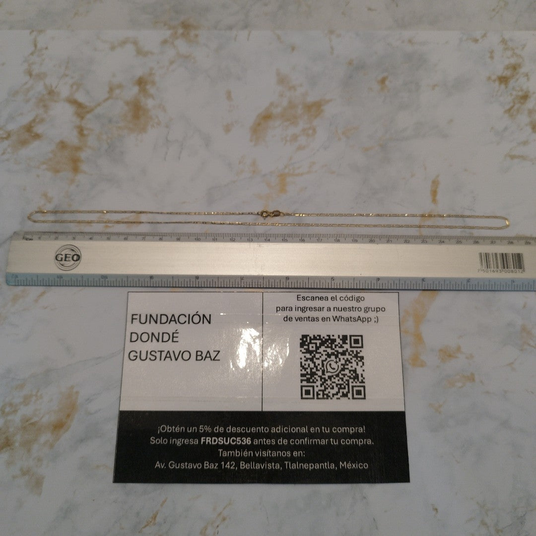 CADENA ORO 14 K 1.8 GRMS (SEMINUEVO)