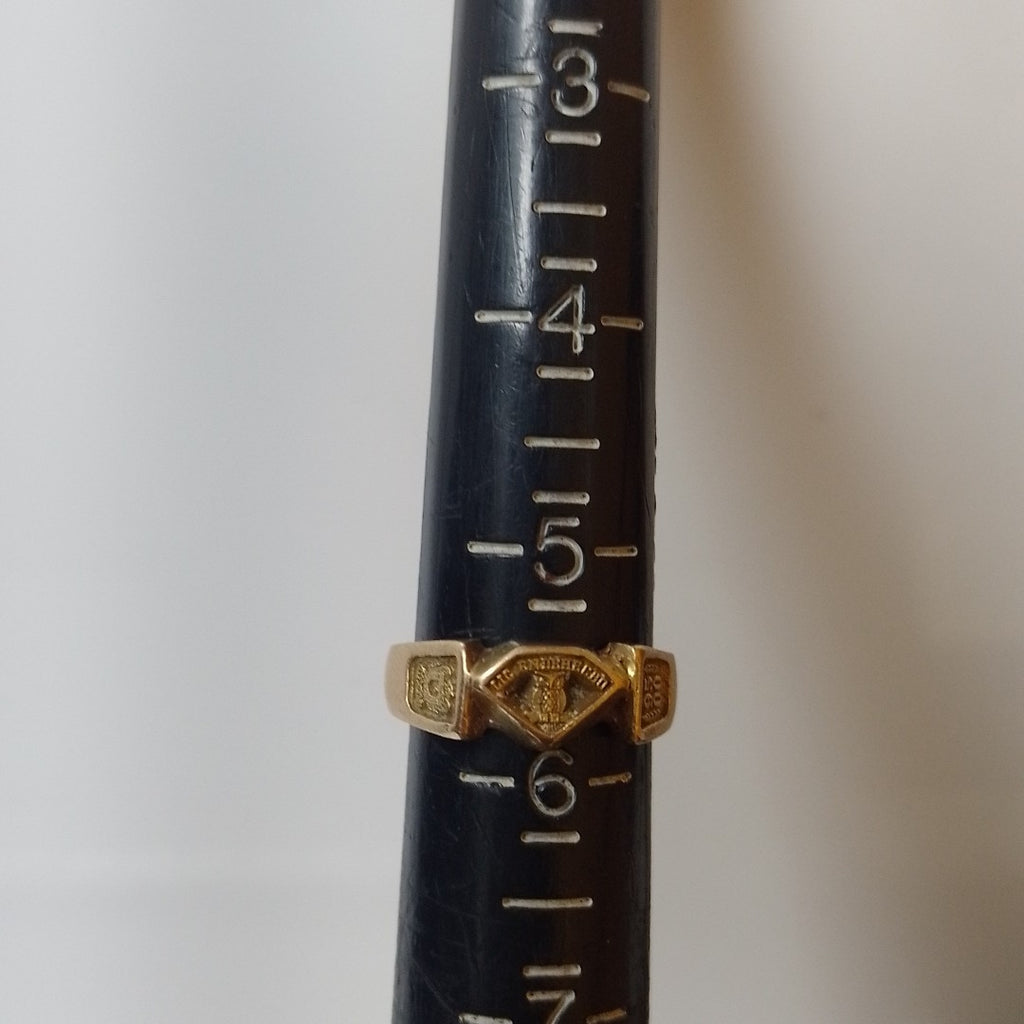 ANILLO DE GRADUACIÓN ORO 10 K 6 GRMS (SEMINUEVO)