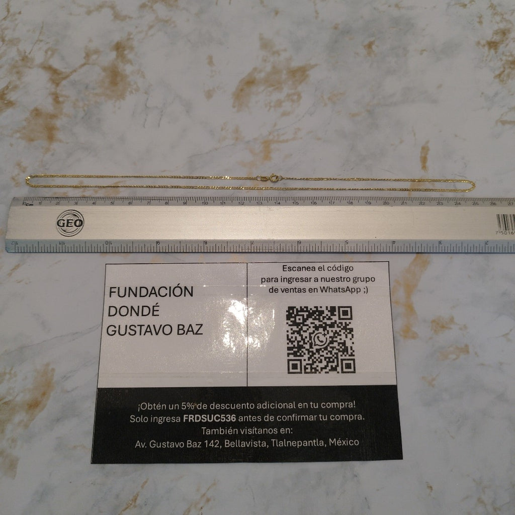 CADENA ORO 14 K 1.1 GRMS (SEMINUEVO)