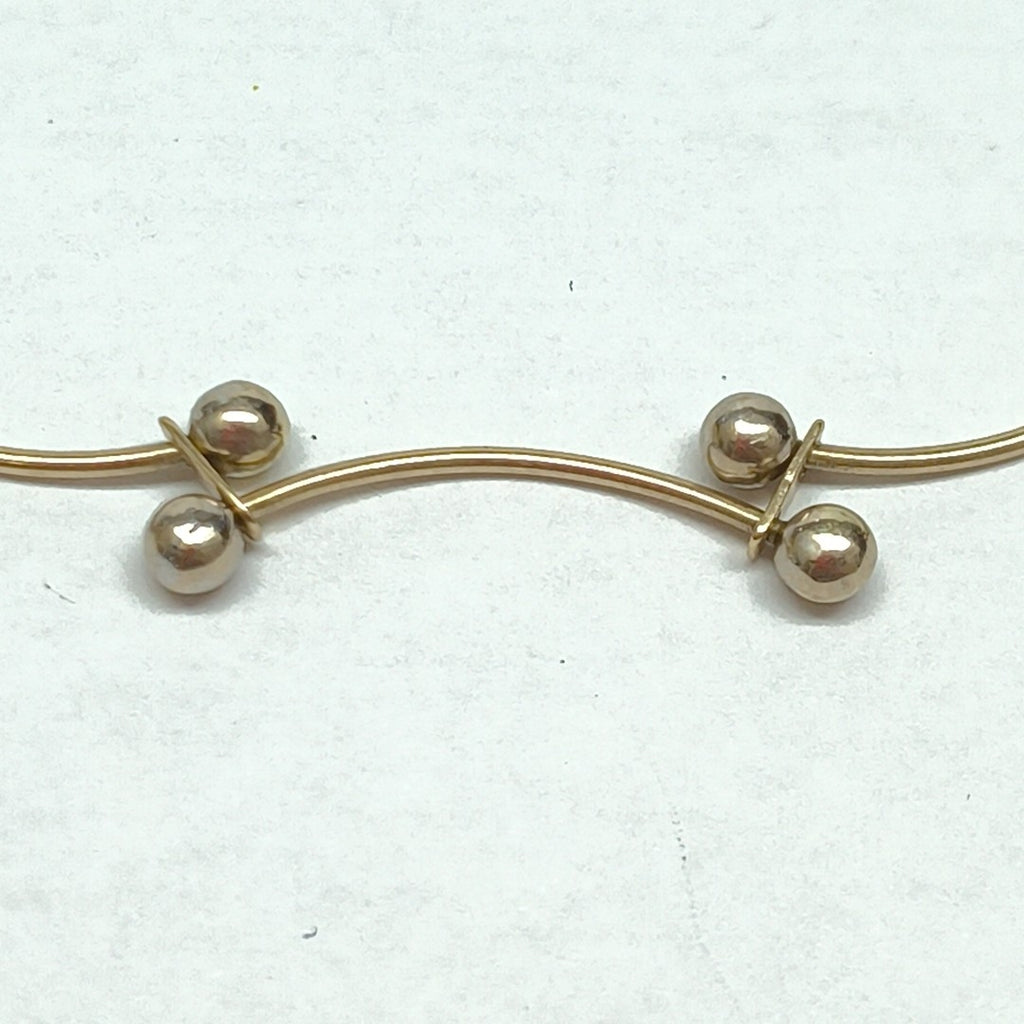 PULSERA ORO COMBINADO 14 K 3.6 GRMS (SEMINUEVO)