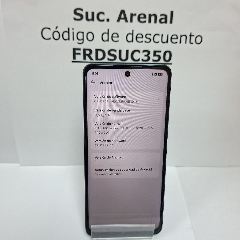 CELULAR OPPO A5 CPH2727 (2025) 256 GB 4 GB RAM (SEMINUEVO)