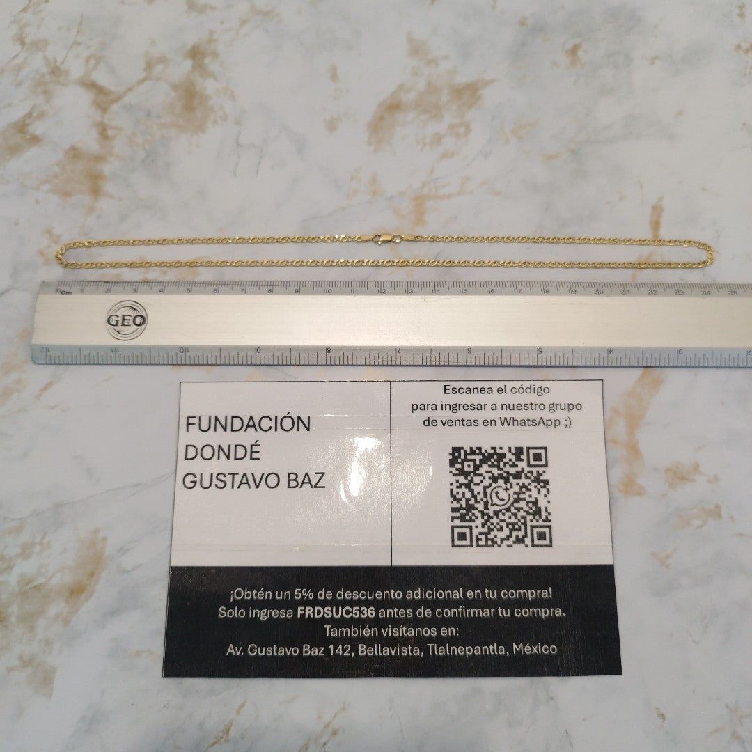 CADENA ORO 14 K 3.3 GRMS (SEMINUEVO)