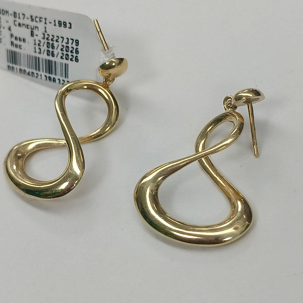 ARETES PAR ORO 14 K 4,00 GRMS (SEMINUEVO)