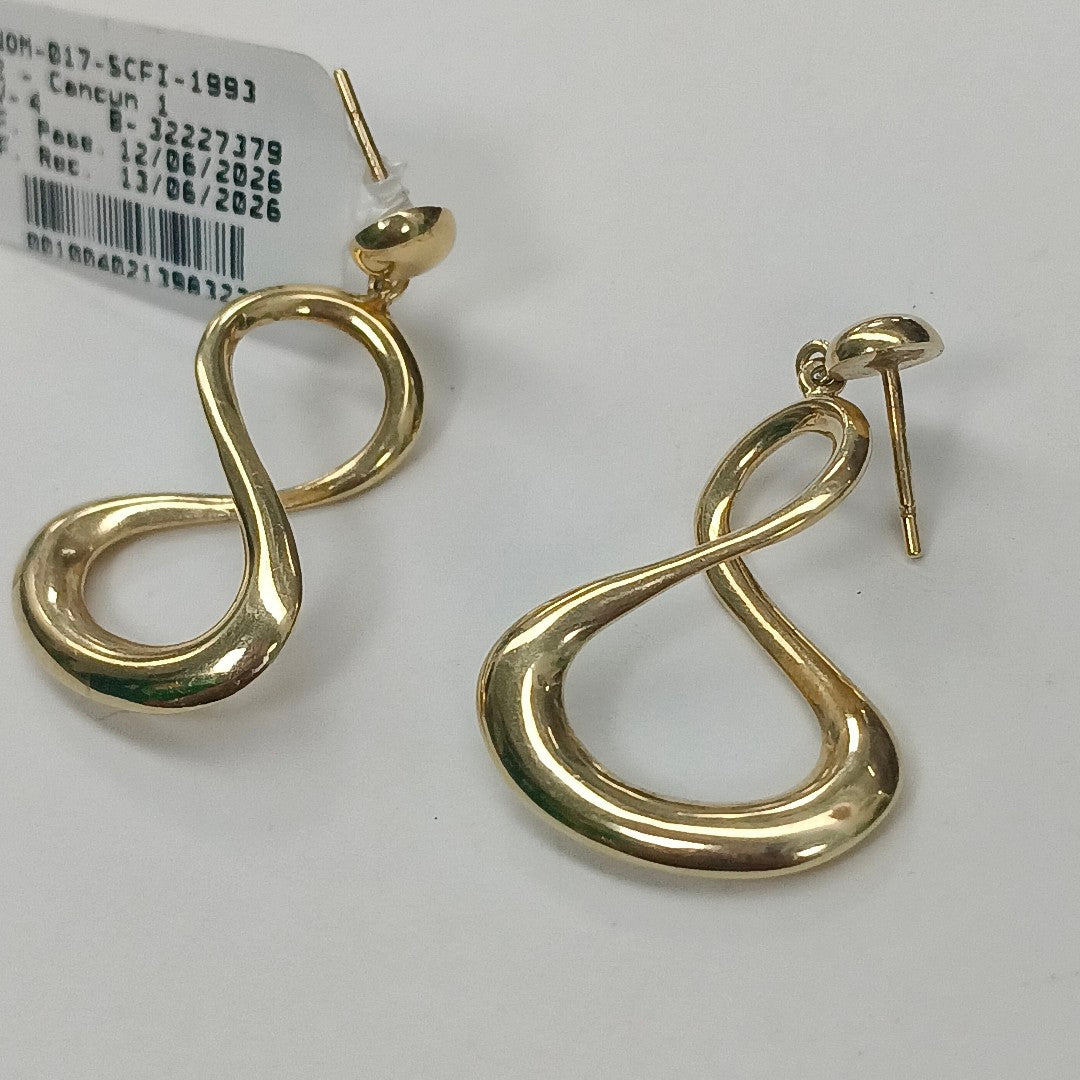 ARETES PAR ORO 14 K 4,00 GRMS (SEMINUEVO)