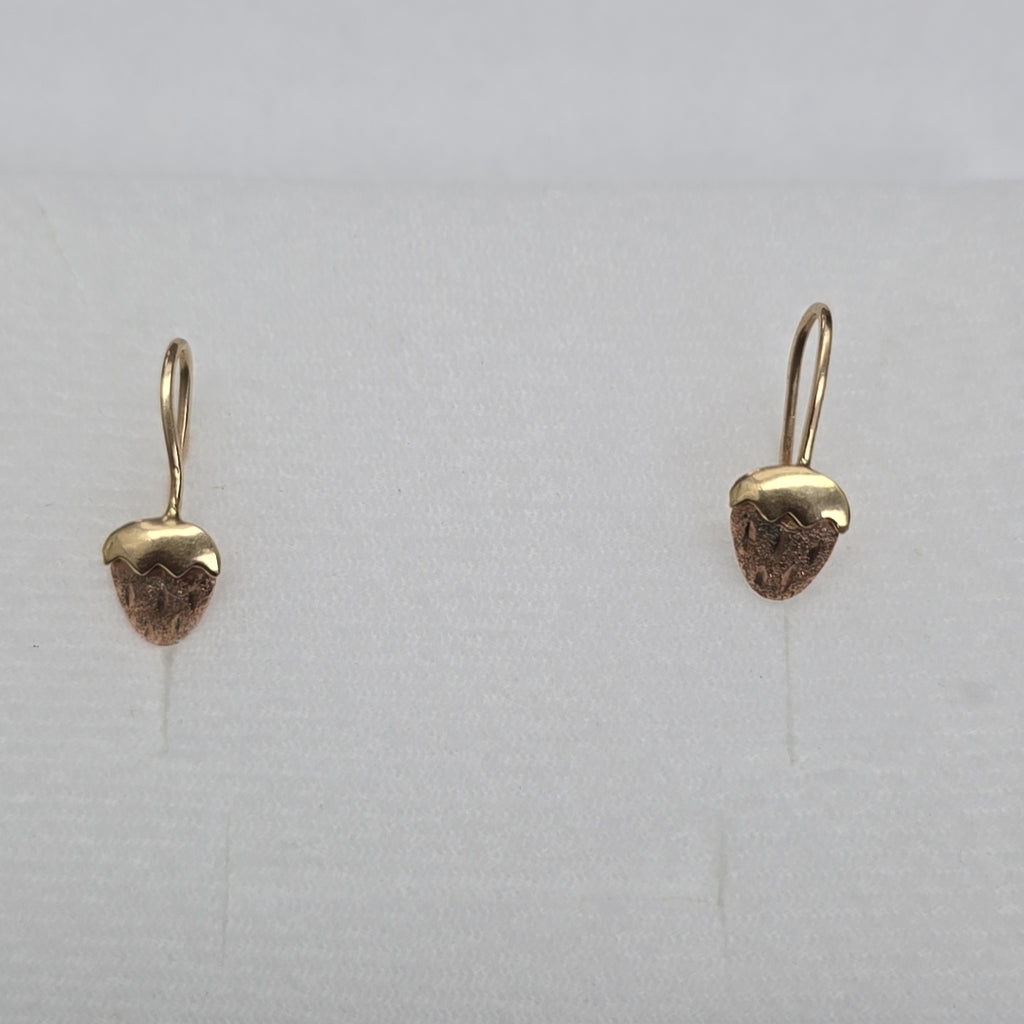 ARETES PAR ORO 14 K 1 GRMS (SEMINUEVO)