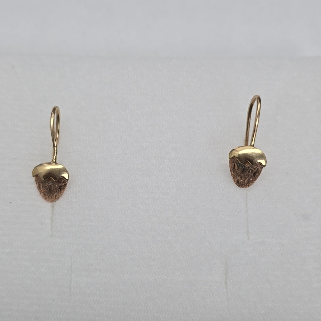 ARETES PAR ORO 14 K 1 GRMS (SEMINUEVO)
