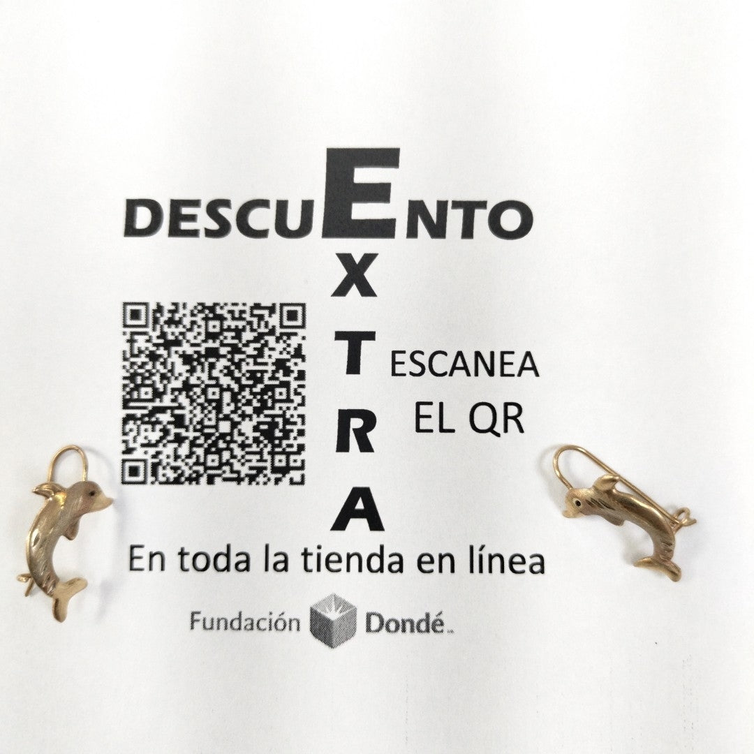 ARETES PAR ORO 10 K 1.1 GRMS (SEMINUEVO)