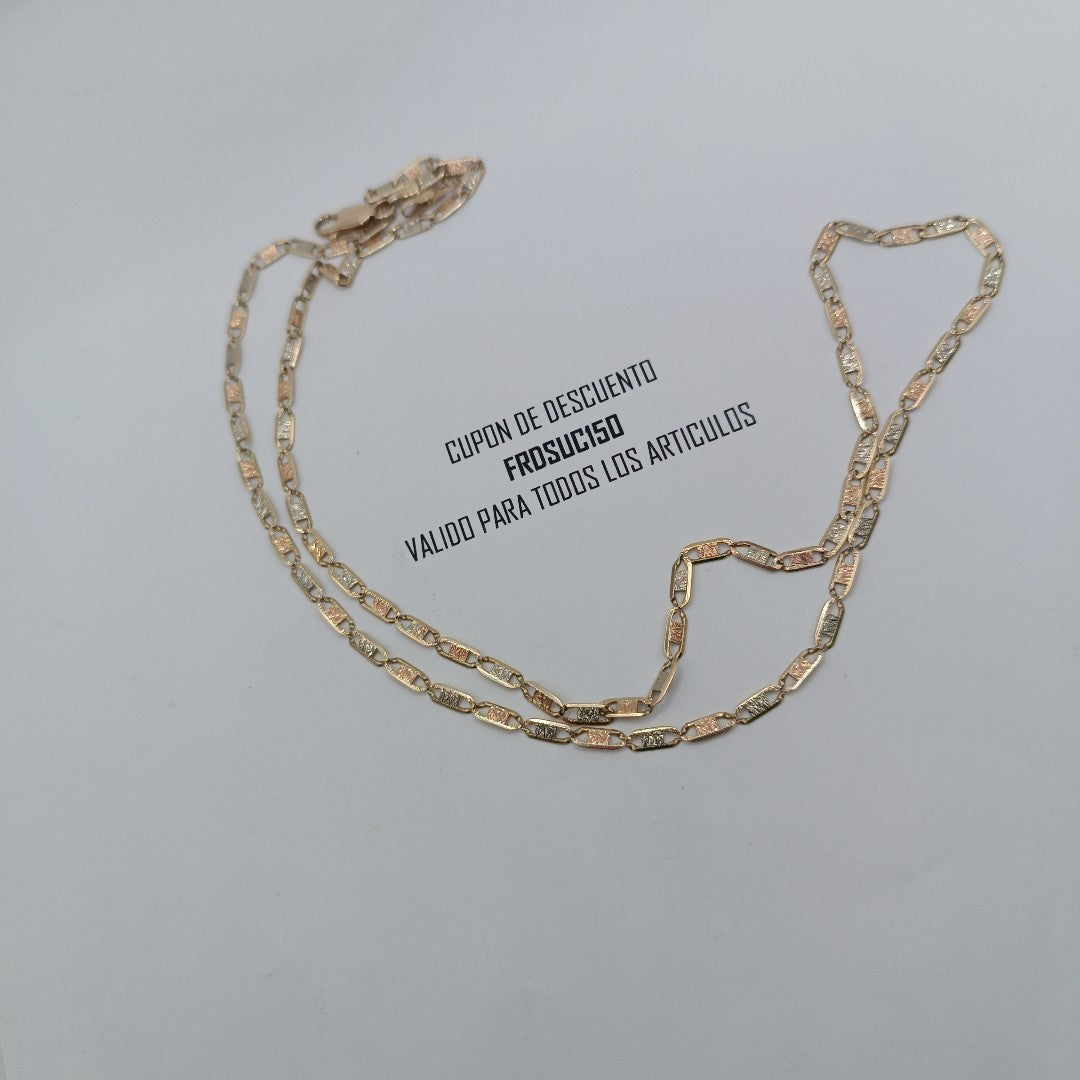 CADENA ORO COMBINADO 14 K 8,40 GRMS (SEMINUEVO)