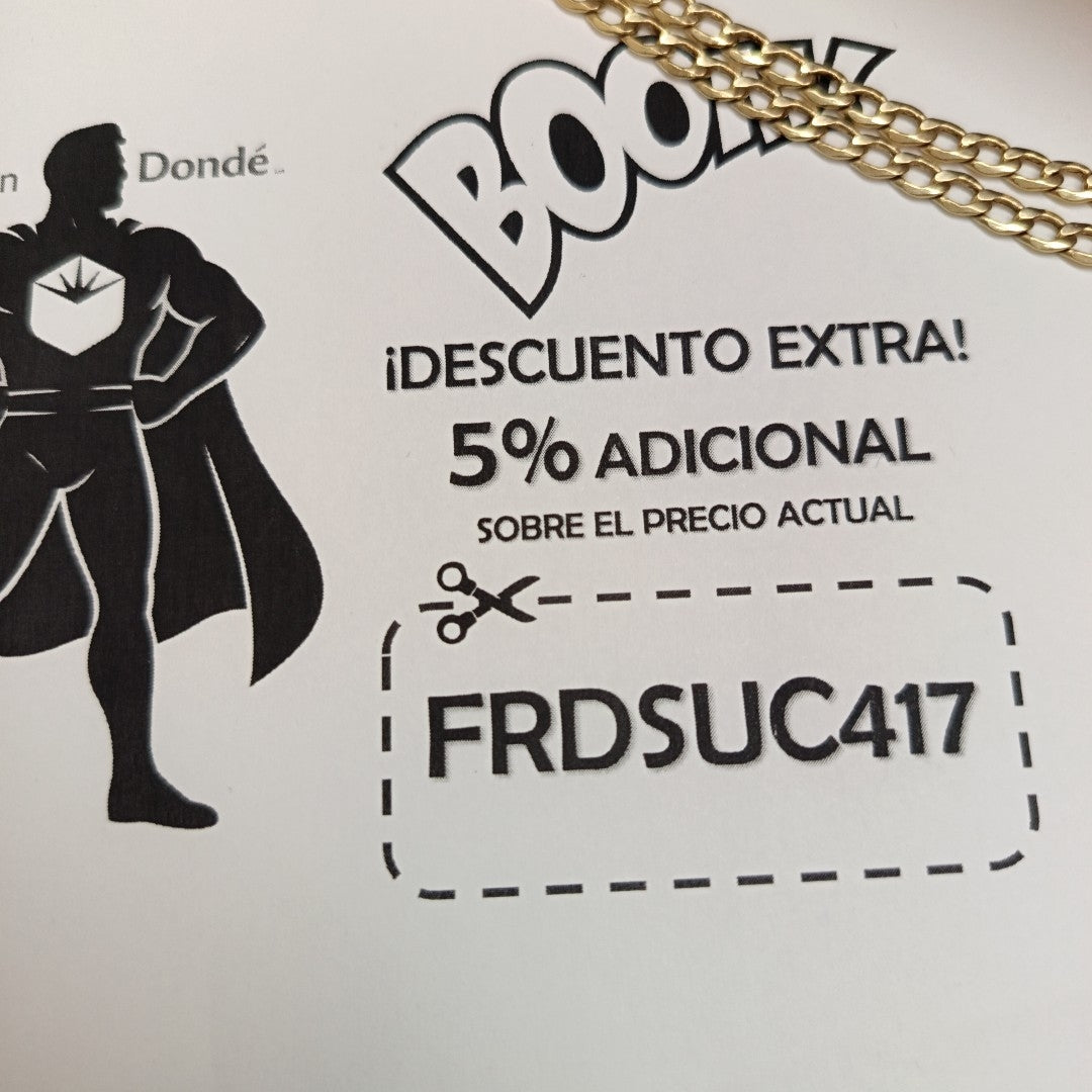 CADENA ORO 14 K 7.9 GRMS (SEMINUEVO)