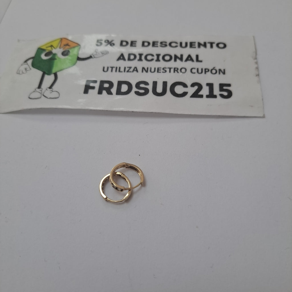 ARRACADAS PAR ORO 10 K 1,10 GRMS (SEMINUEVO)