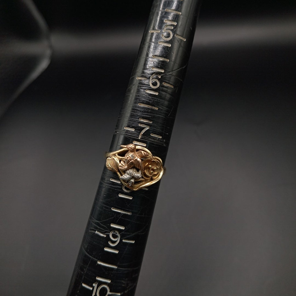 ANILLITO ORO, ORO COMBINADO 14 K 3.5 GRMS (SEMINUEVO)