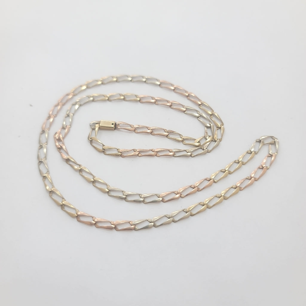 CADENA ORO, ORO COMBINADO 10 K 9.3 GRMS (SEMINUEVO)