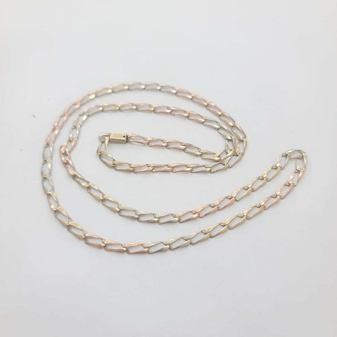 CADENA ORO, ORO COMBINADO 10 K 9.3 GRMS (SEMINUEVO)
