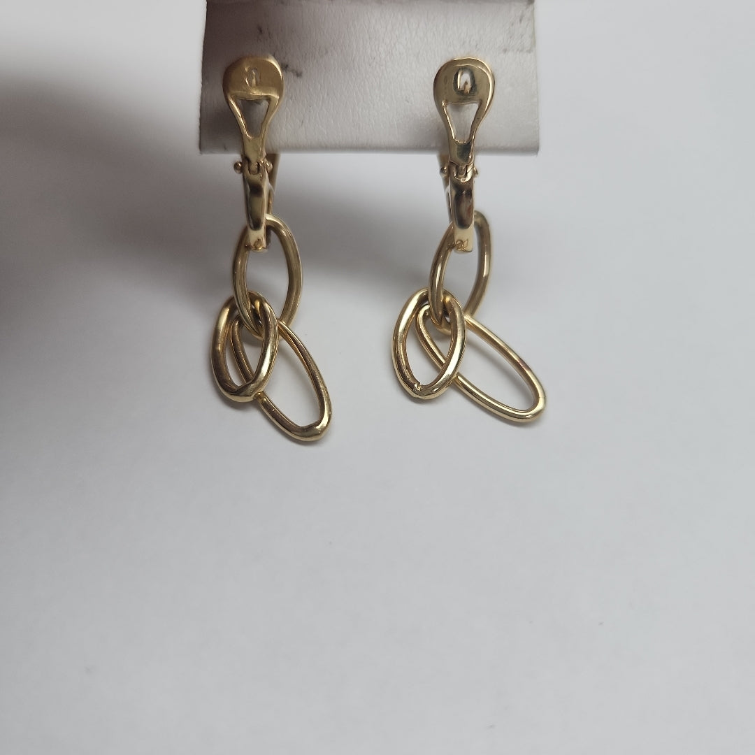 ARETES PAR ORO 14 K 4,60 GRMS (SEMINUEVO)