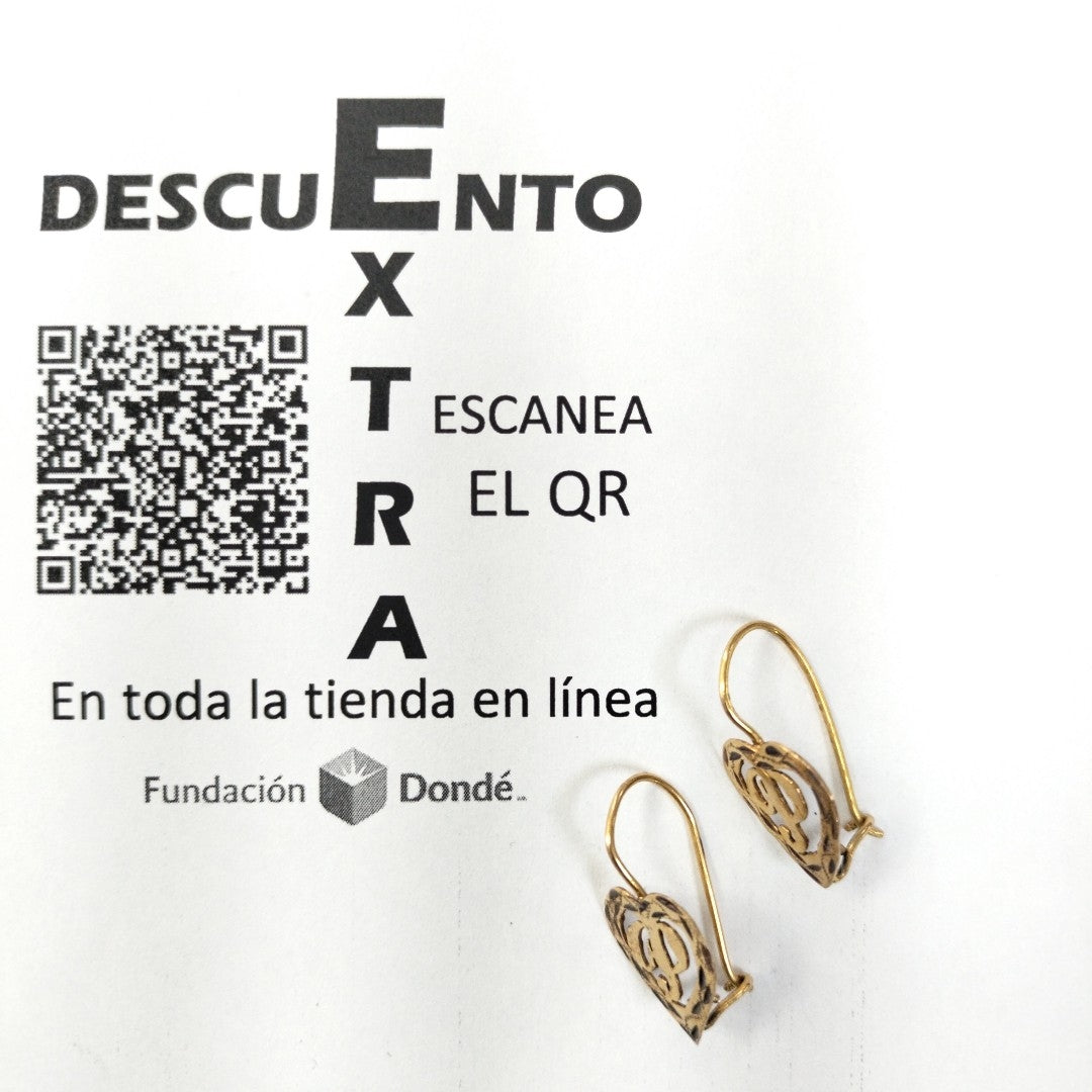 ARETES PAR ORO 10 K 1.8 GRMS (SEMINUEVO)