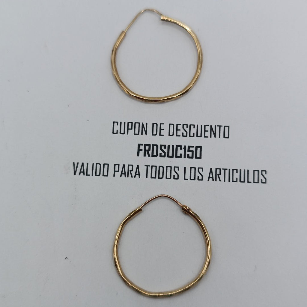 ARRACADAS PAR ORO 14 K 2,10 GRMS (SEMINUEVO)