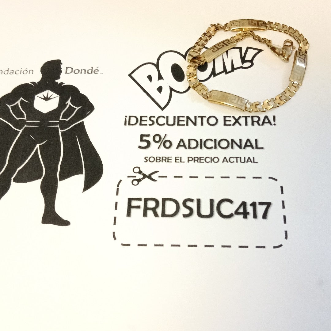 PULSERA ORO 14 K 4.1 GRMS (SEMINUEVO)