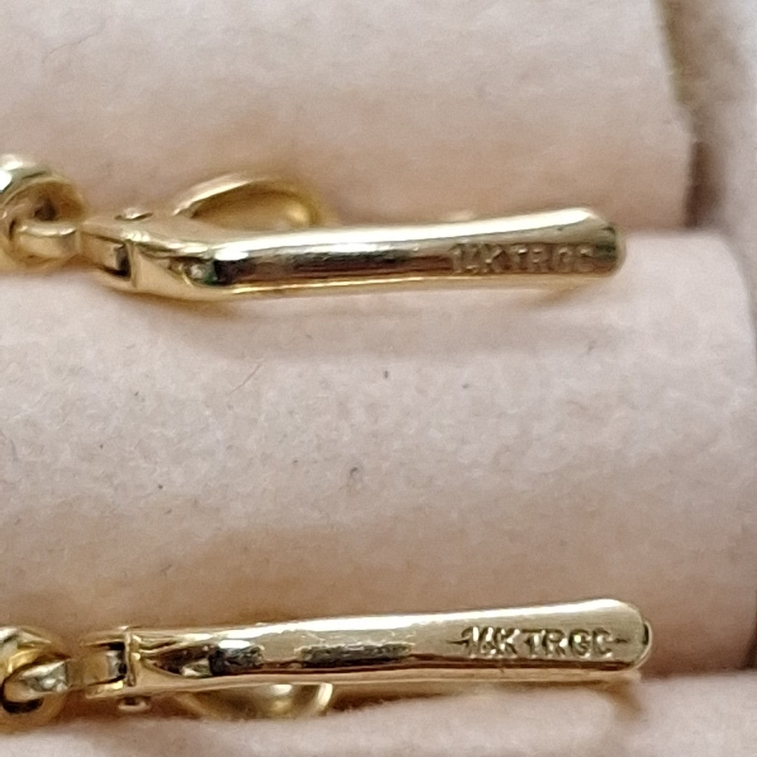 ARETES PAR ORO 14 K 2,70 GRMS (SEMINUEVO)