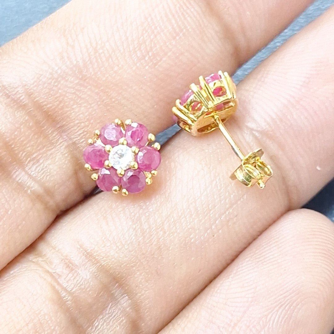 BROQUELES PAR ORO 14 K 1,60 GRMS (SEMINUEVO)