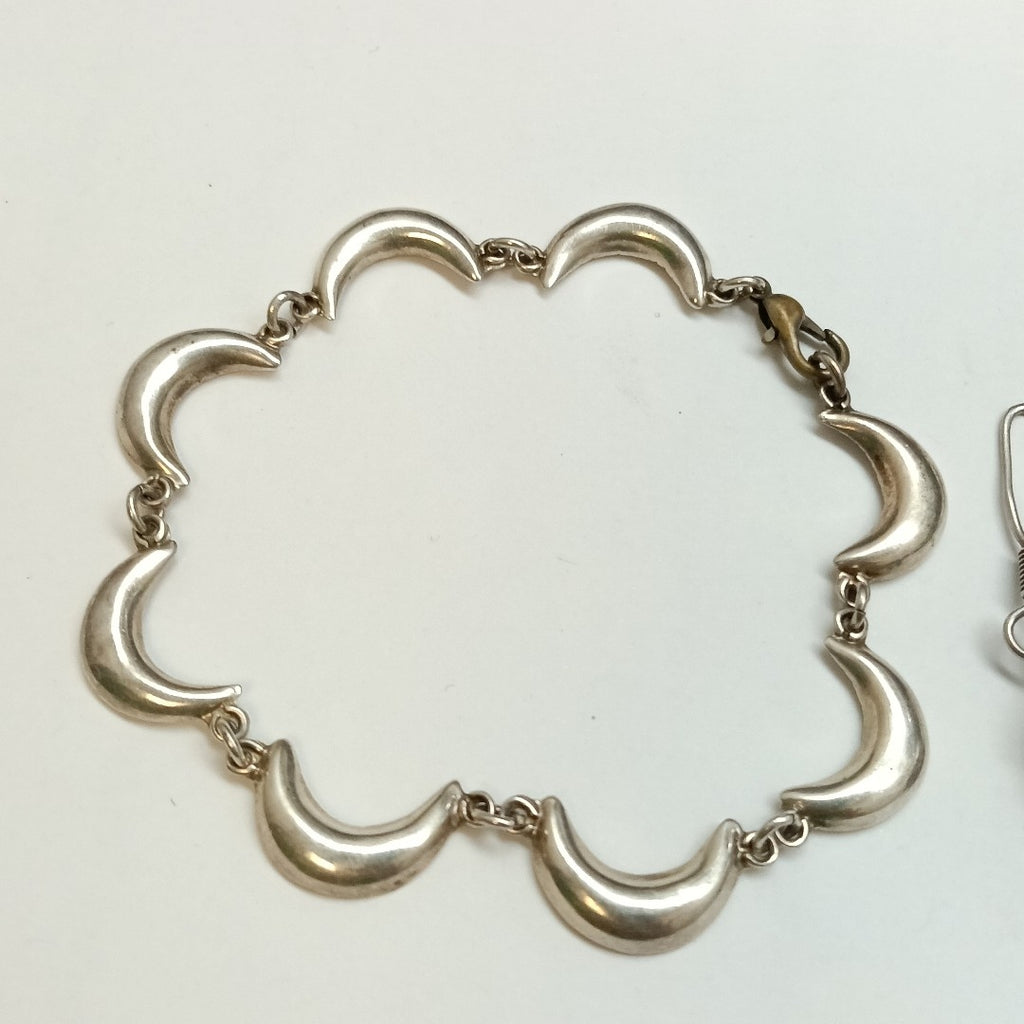 ARETES PAR,PULSERA PLATA 14,80 GRMS (SEMINUEVO)