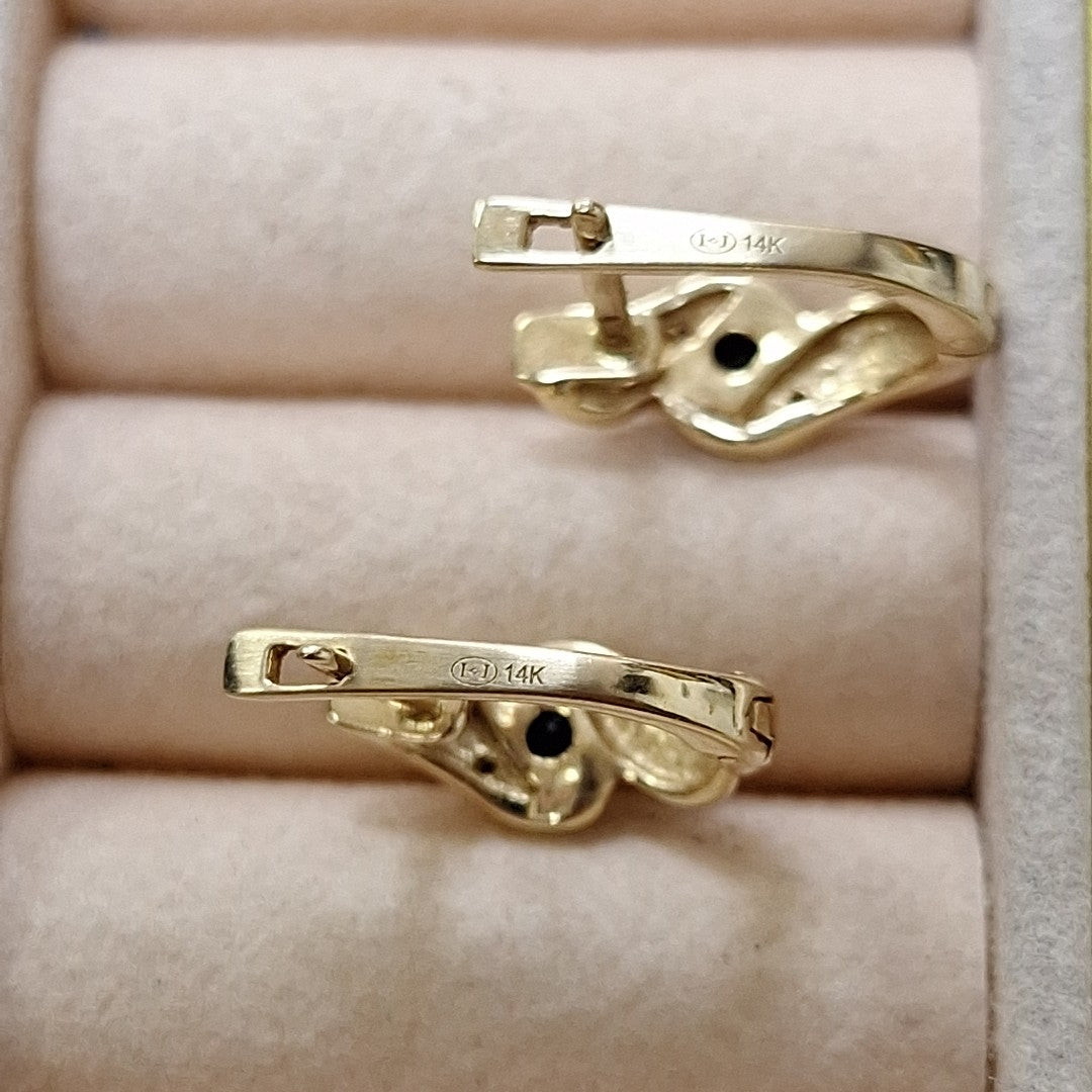 BROQUELES PAR ORO 14 K 2,60 GRMS (SEMINUEVO)