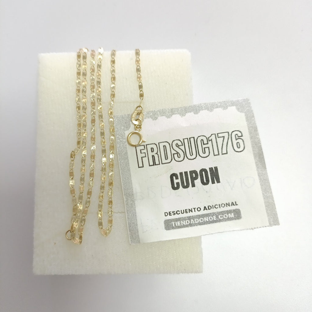CADENA ORO COMBINADO 10 K 1.6 GRMS (SEMINUEVO)