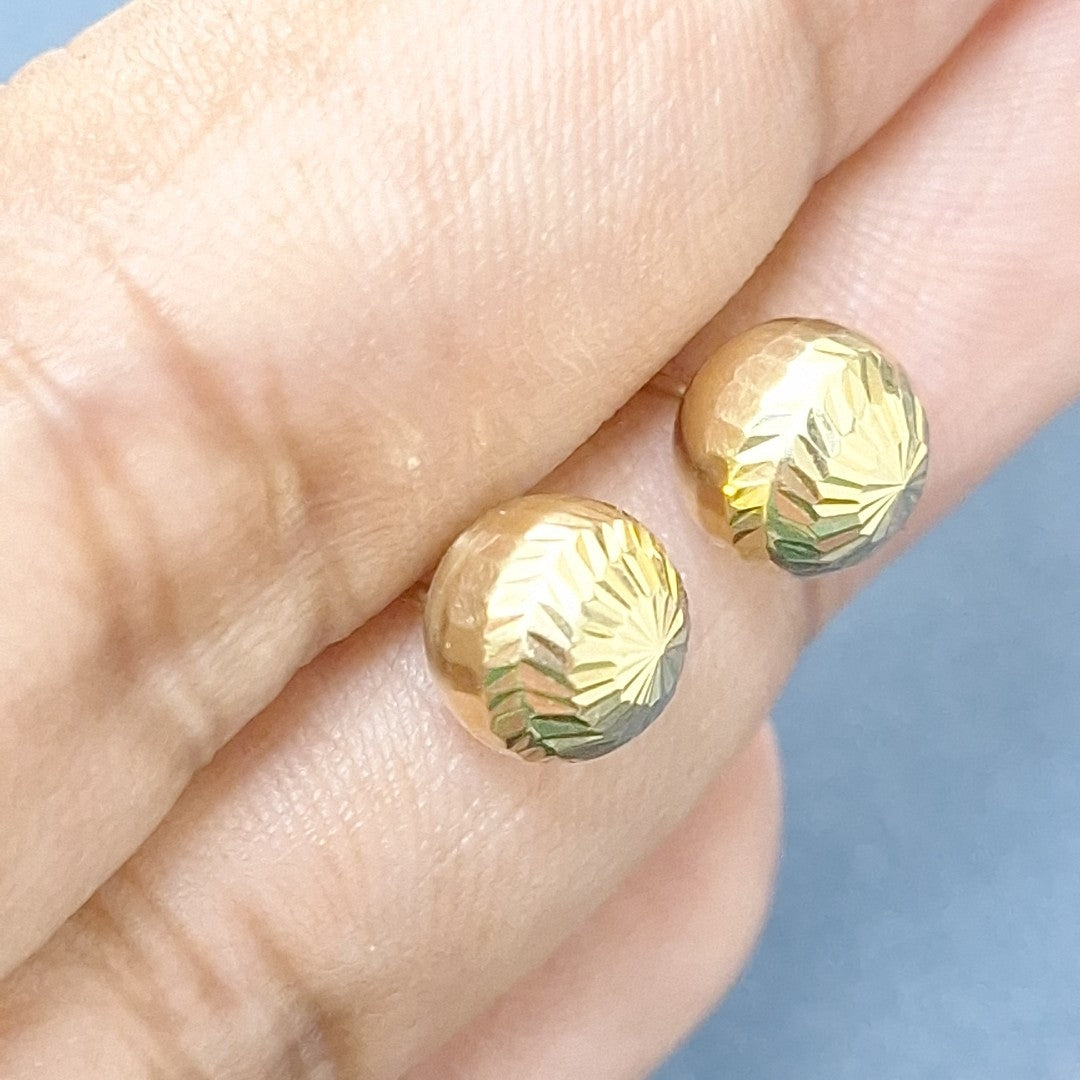 BROQUELES PAR ORO 14 K 1,30 GRMS (SEMINUEVO)