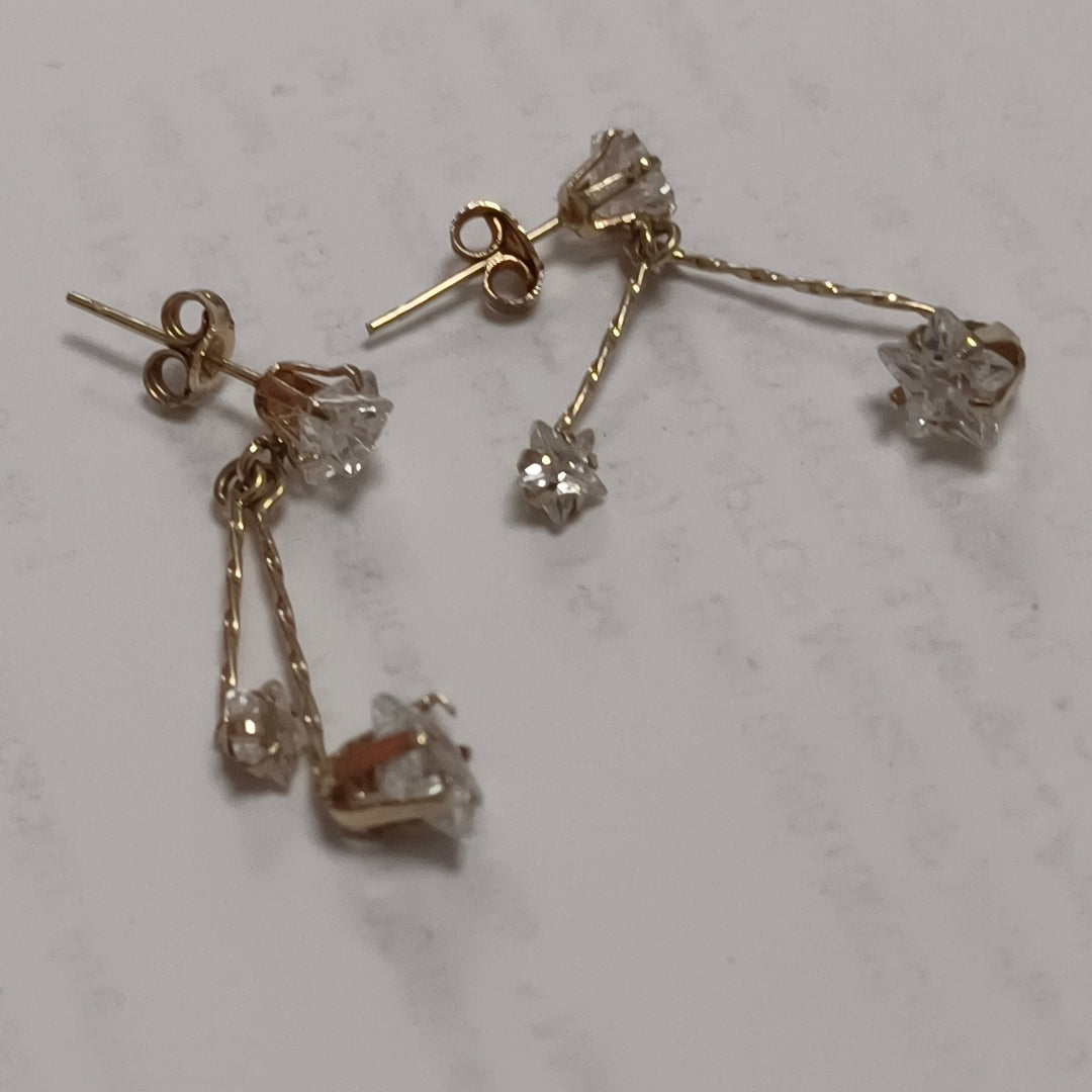 ARETES PAR ORO 14 K 1,80 GRMS (SEMINUEVO)