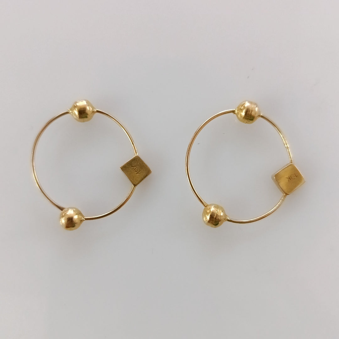 ARRACADAS PAR ORO 10 K 2 GRMS (SEMINUEVO)