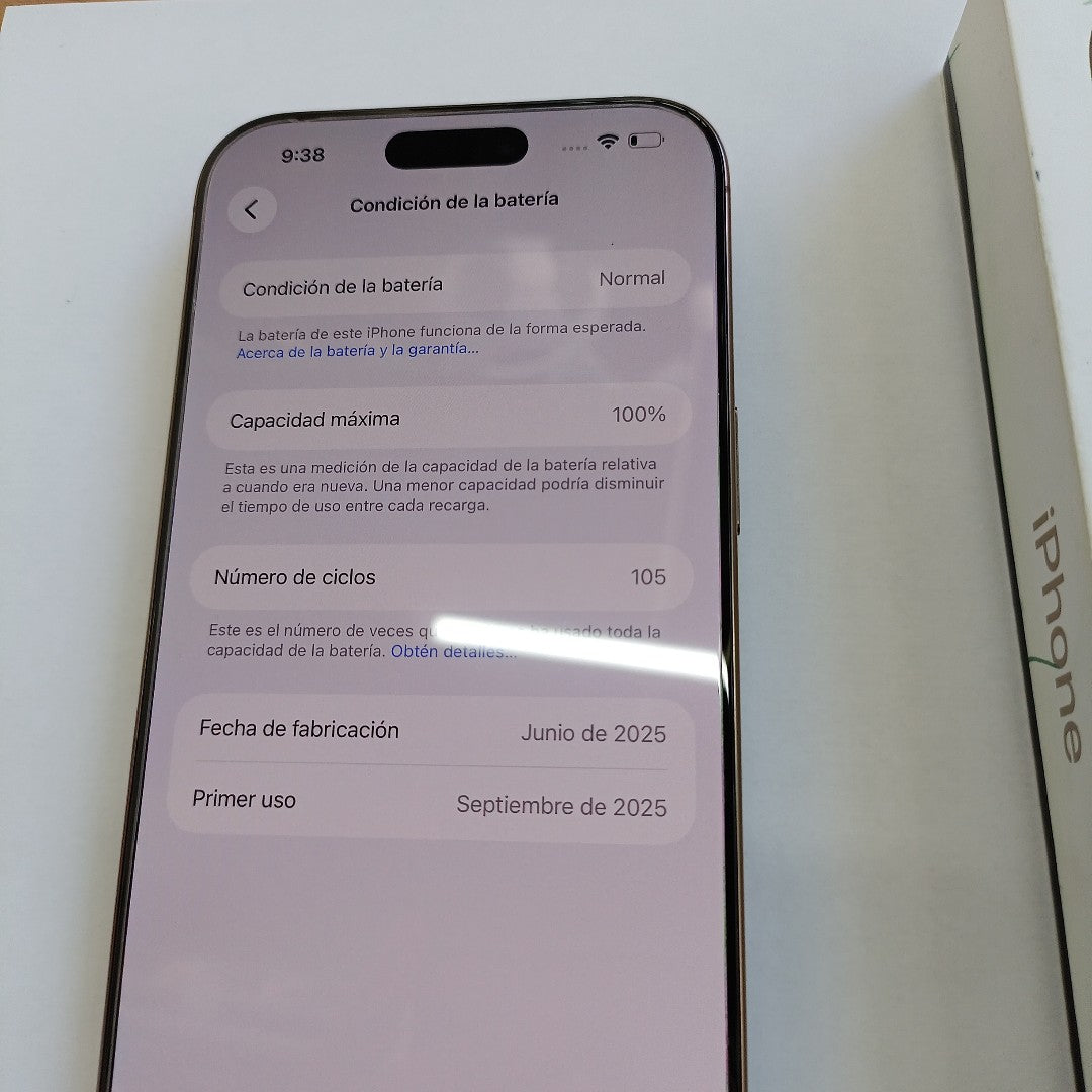 CELULAR APPLE IPHONE 16 PRO MAX A3295 (2024) 256 GB 8 GB RAM (SEMINUEVO)