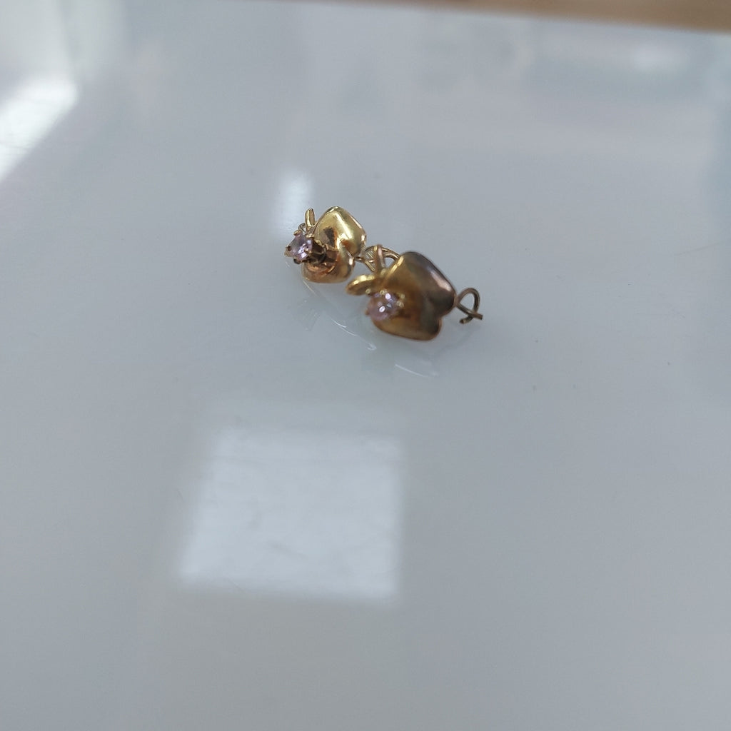 ARETES PAR ORO 8 K 0.9 GRMS (SEMINUEVO)