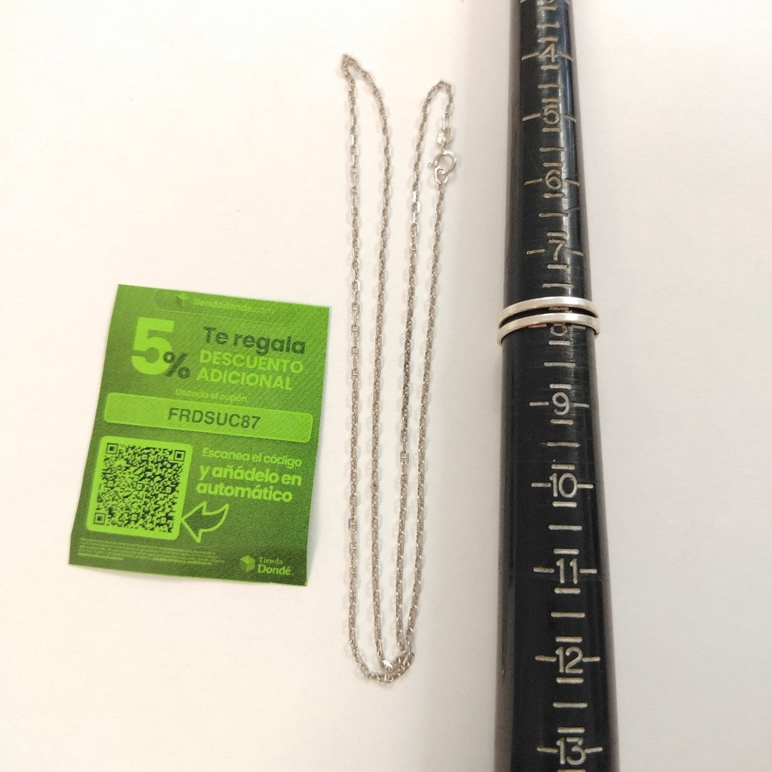 ANILLITO, CADENA PLATA 5.8 GRMS (SEMINUEVO)