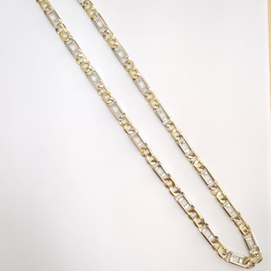 CADENA ORO COMBINADO 14 K 61.7 GRMS (SEMINUEVO)