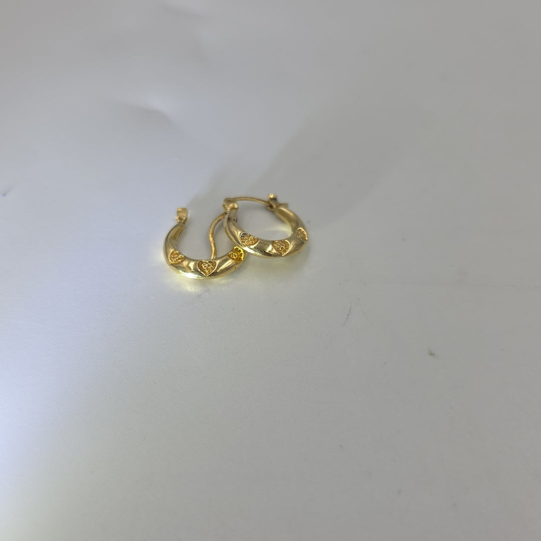 ARRACADAS PAR ORO 14 K 1.3 GRMS (SEMINUEVO)