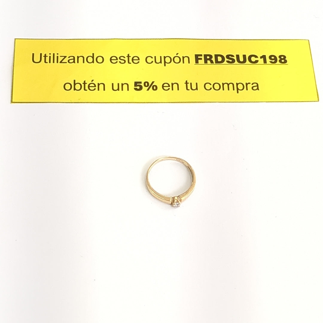 SOLITARIO ORO 14 K 1.9 GRMS (SEMINUEVO)