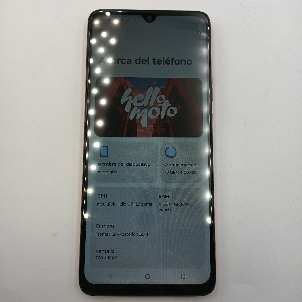 CELULAR MOTOROLA MOTO G06 XT2535-2 (2025) 64 GB 4 GB RAM (SEMINUEVO)