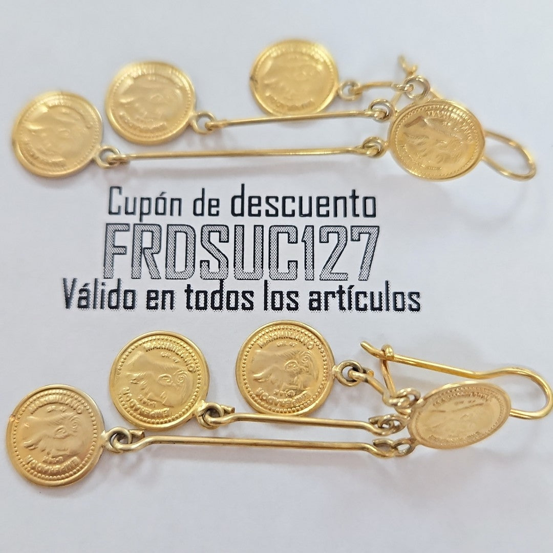 ARETES PAR ORO 10 K 6.7 GRMS (SEMINUEVO)