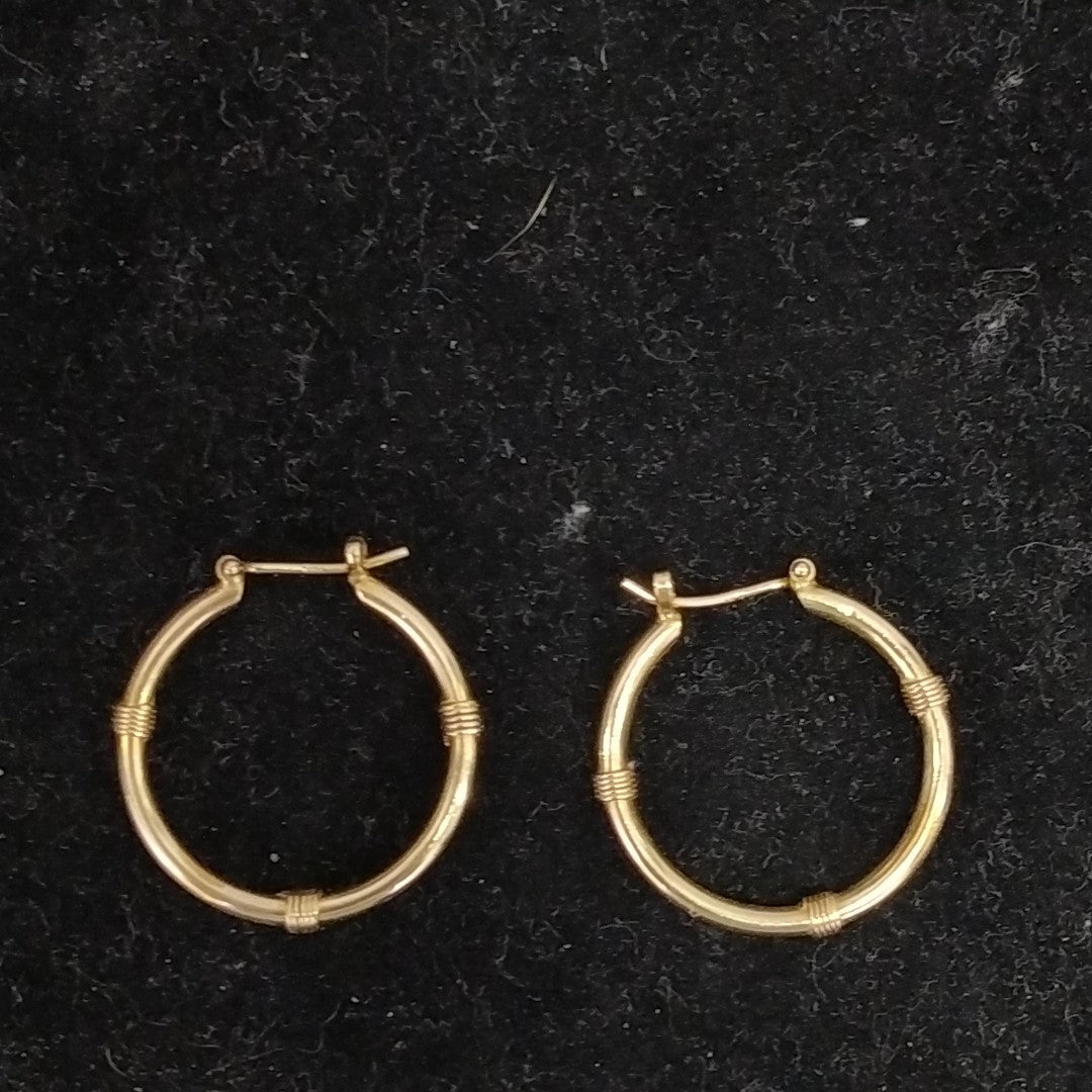 ARRACADAS PAR ORO 14 K 3.2 GRMS (SEMINUEVO)