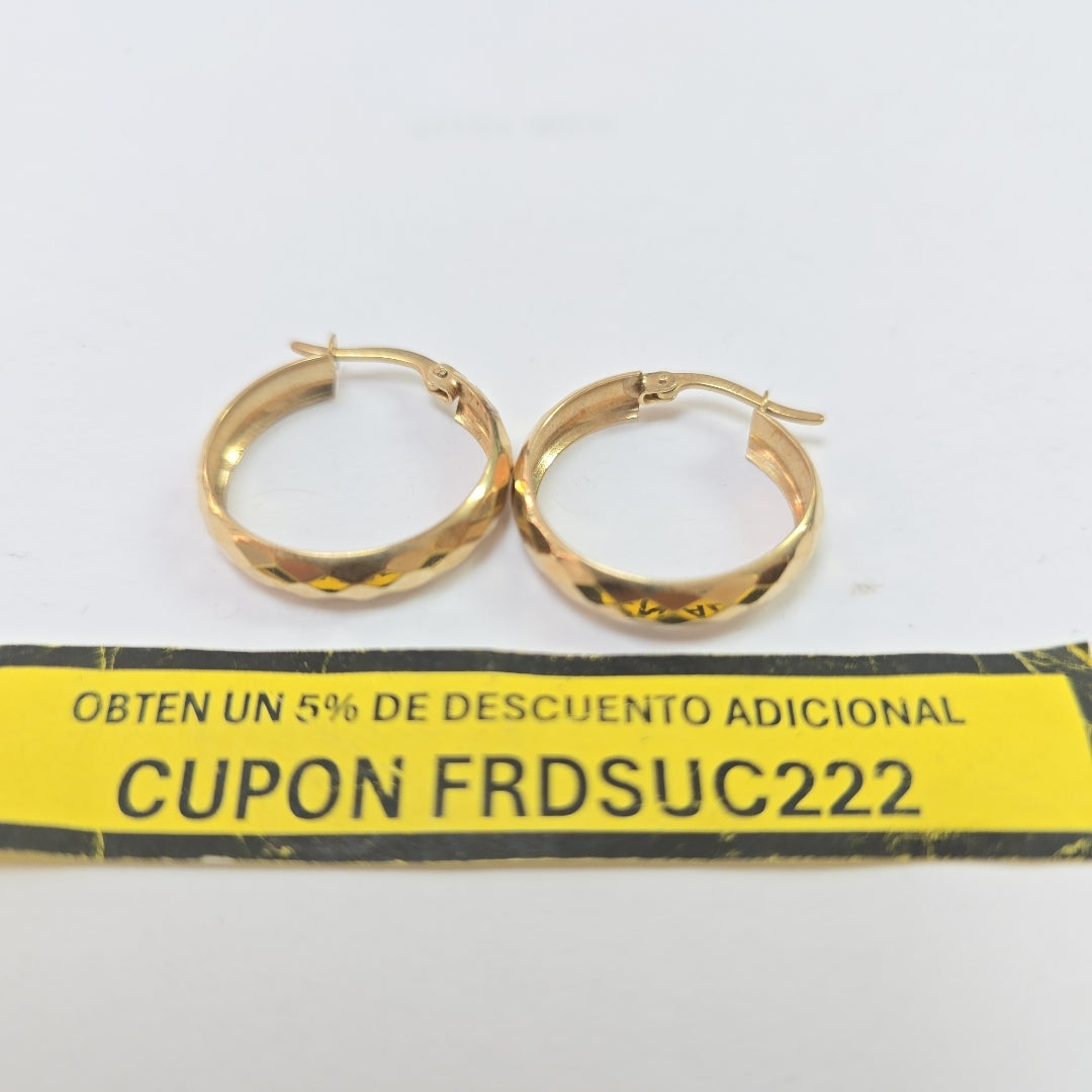 ARRACADAS PAR ORO 10 K 1.6 GRMS (SEMINUEVO)
