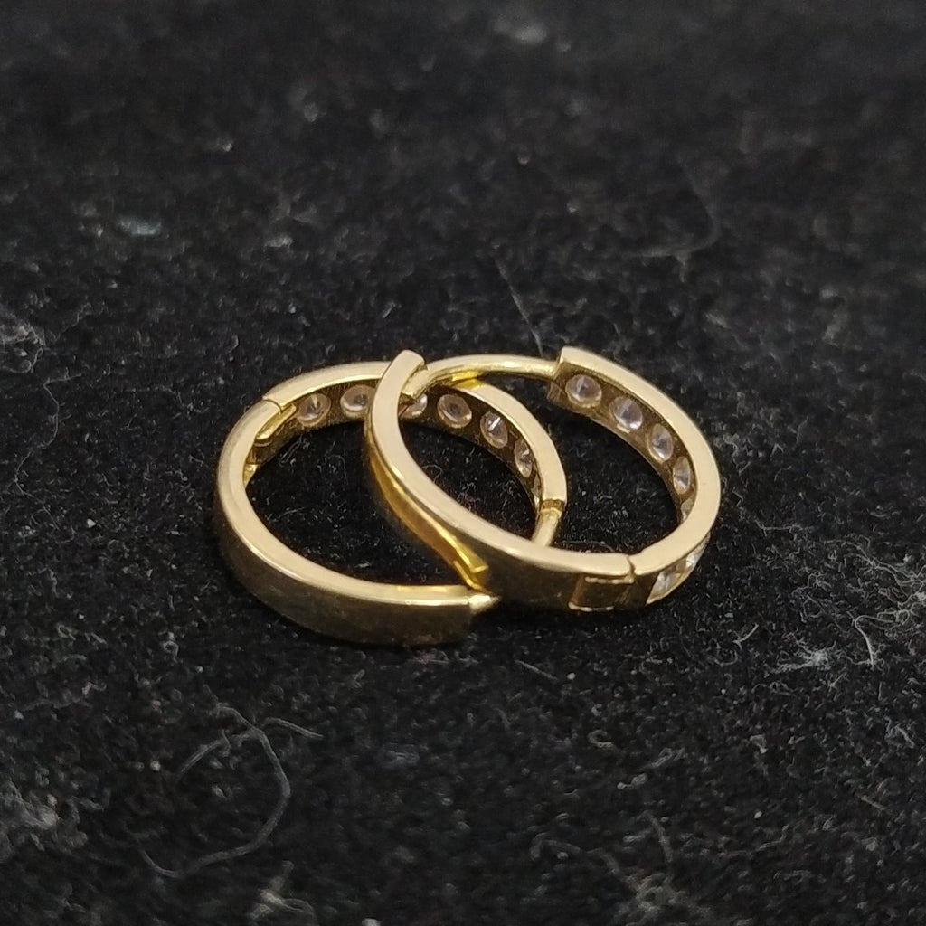 ARRACADAS PAR ORO 14 K 1.2 GRMS (SEMINUEVO)