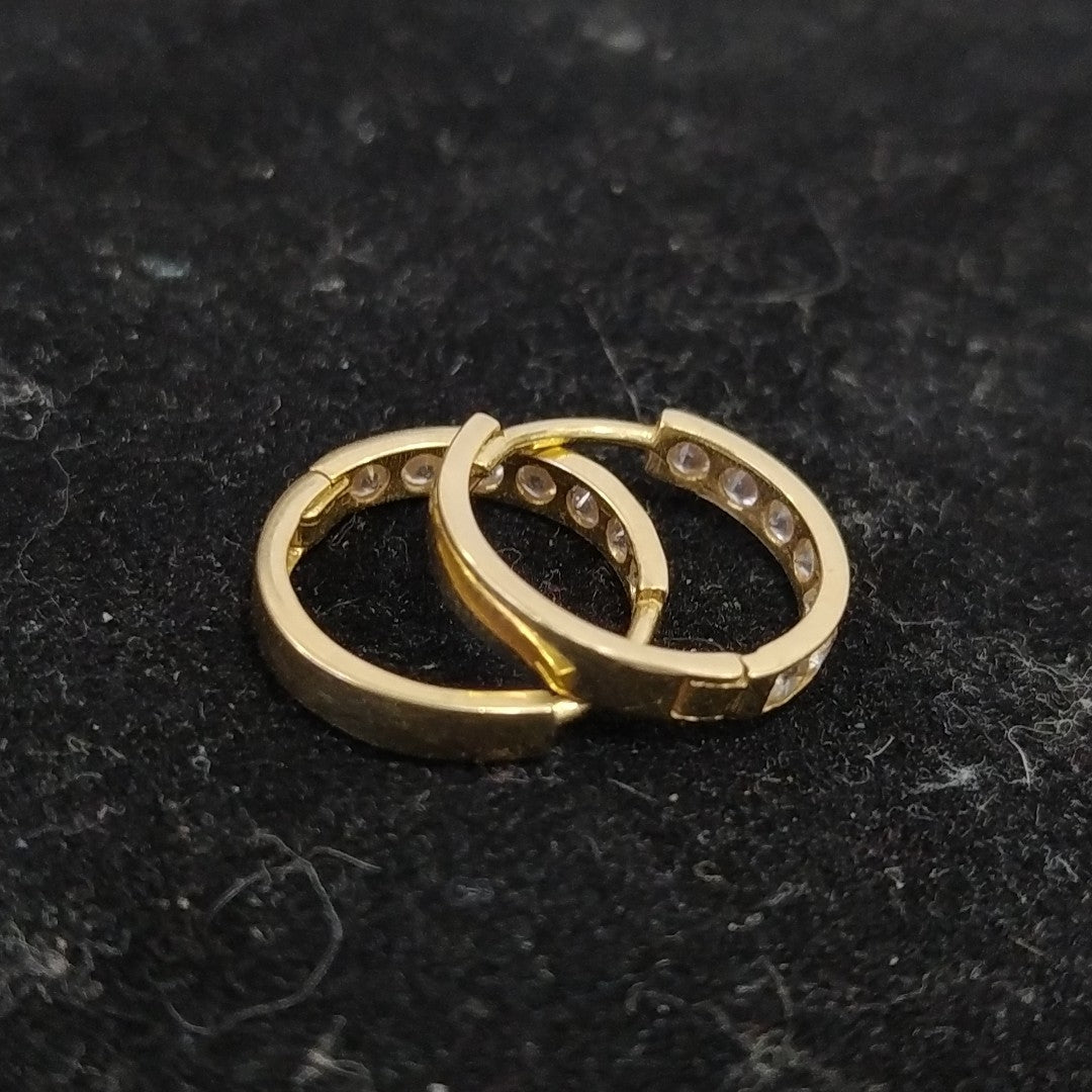 ARRACADAS PAR ORO 14 K 1.2 GRMS (SEMINUEVO)